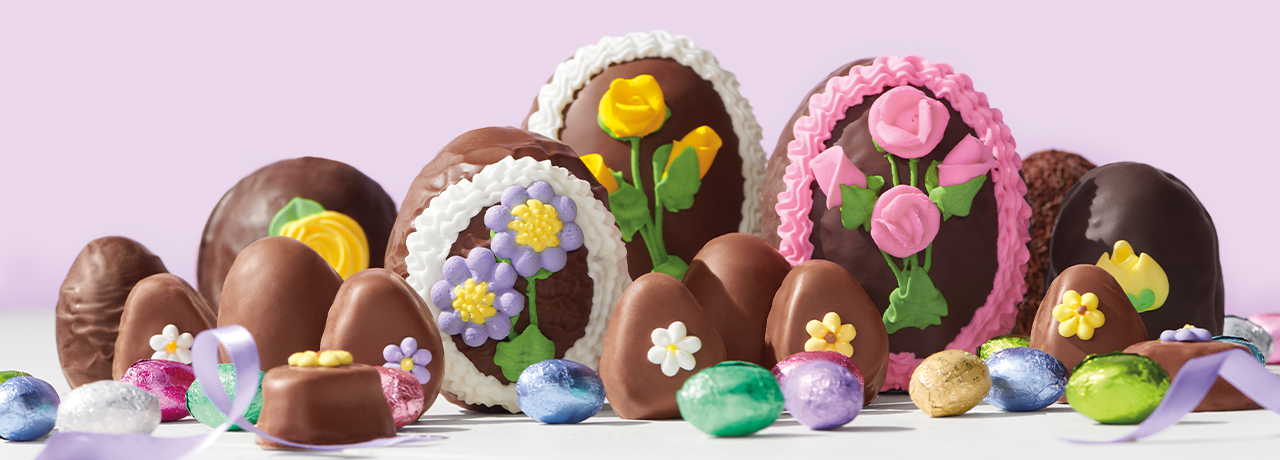 Decorated Chocolate Eggs