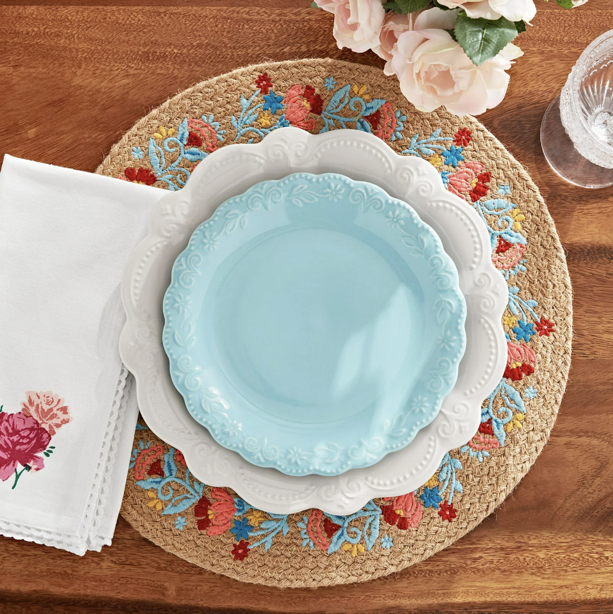 Ree's Pretty Embroidered Placemats Deserve a Spot on Your Table