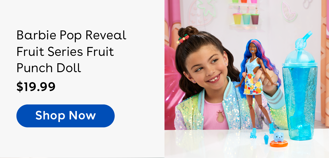 Barbie Pop Reveal Fruit Series Fruit Punch Doll $19.99 Shop Now