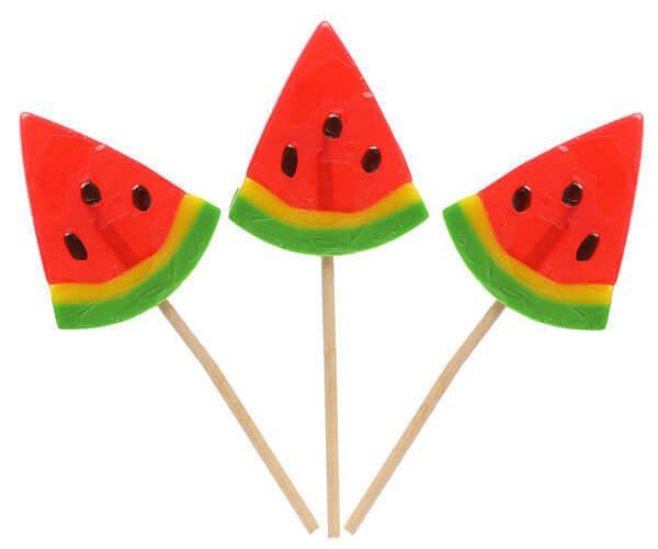 133495 - Watermelon Wedge Lollipops: 24-Piece Display