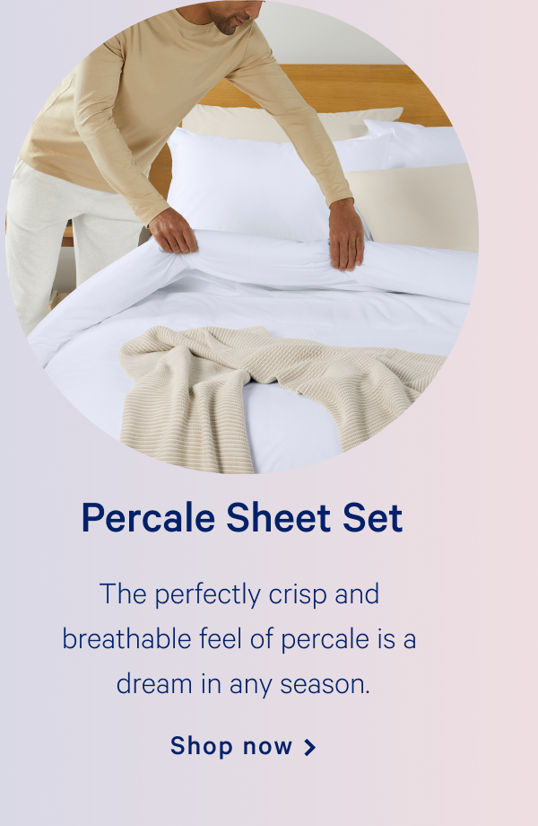 Percale Sheet Set >> Shop now >>