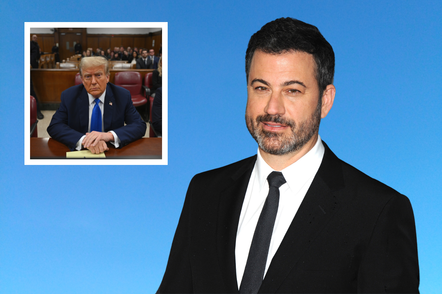 Photo: Kimmel Mocks Trump Courtroom Rumors