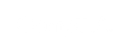 comptia white logo