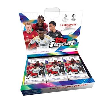 2023-24 Topps Finest UEFA Club Competitions Factory Sealed Hobby Box