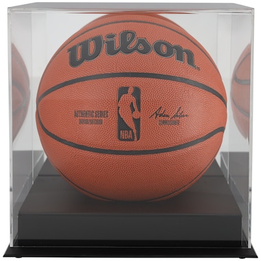 Black Base Basketball Display Case and Mirror Back with Matte Finish