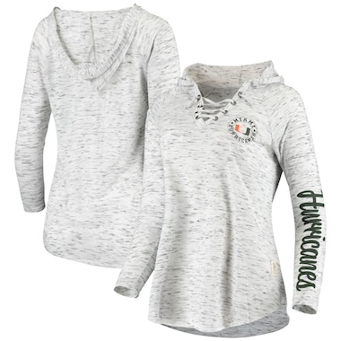  Pressbox Gray  Space Dye Lace-Up V-Neck Long Sleeve T-Shirt