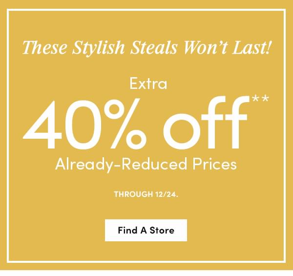 Extra 40% Off