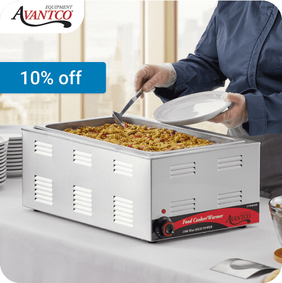 10% off Avantco Food Warmers