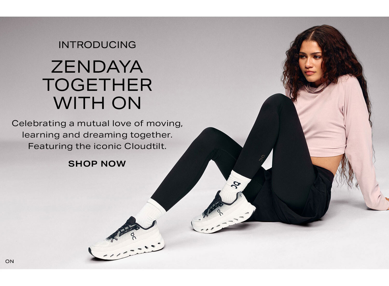 Introducing Zendaya Together With On. Shop Now. 