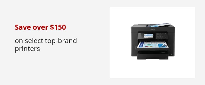 Save over $150 on select printers