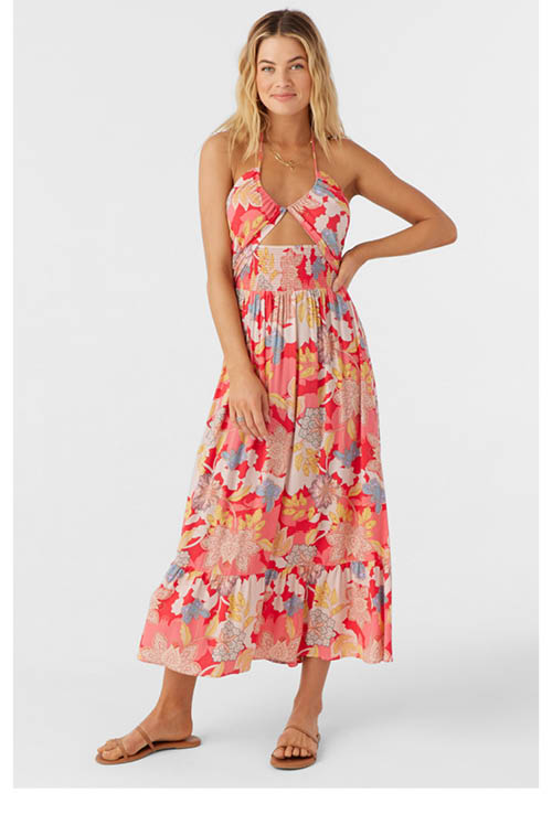 KYNLEE ANTALYA FLORAL MIDI DRESS