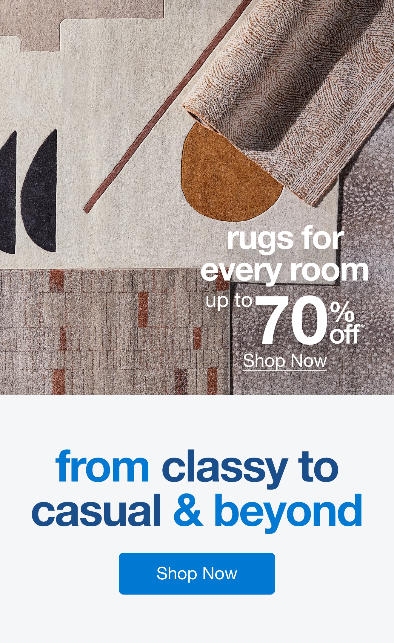 Rugs for Every Room Up to 70% Off â€” Shop Now!