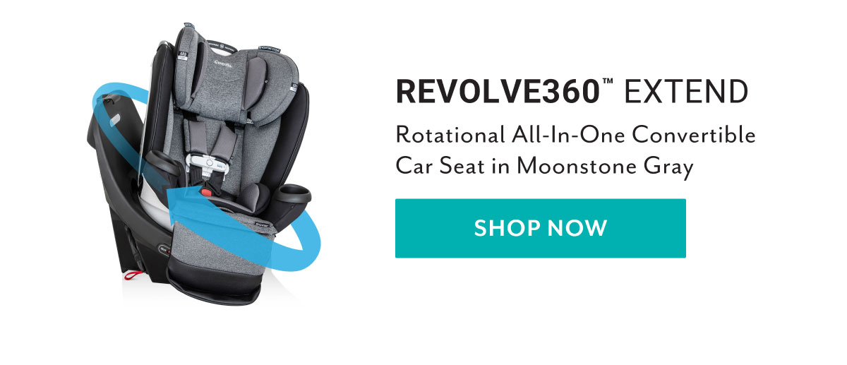 Revolve360â„¢ Extend Rotational All-In-One Convertible Car Seat in Moonstone Gray | Shop now