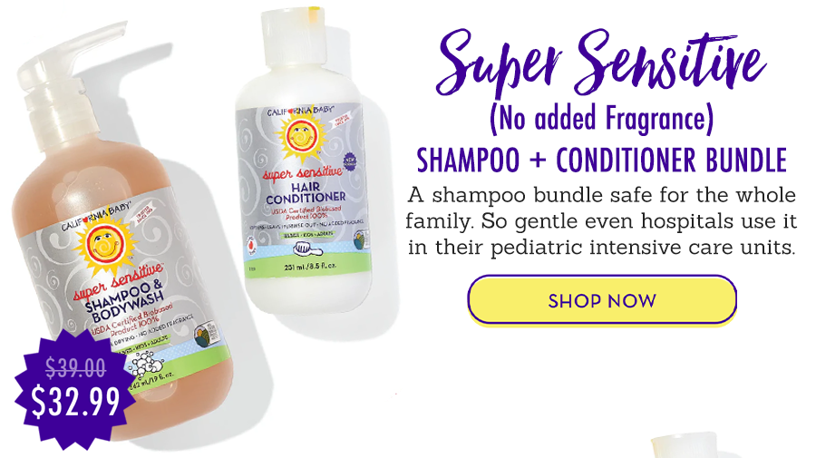 Super Sensitive  (No added Fragrance)  Shampoo + Conditioner Bundle