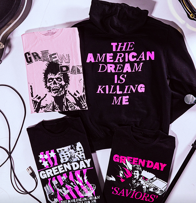 Green Day New Vinyl and Tees. Shop Band Merch