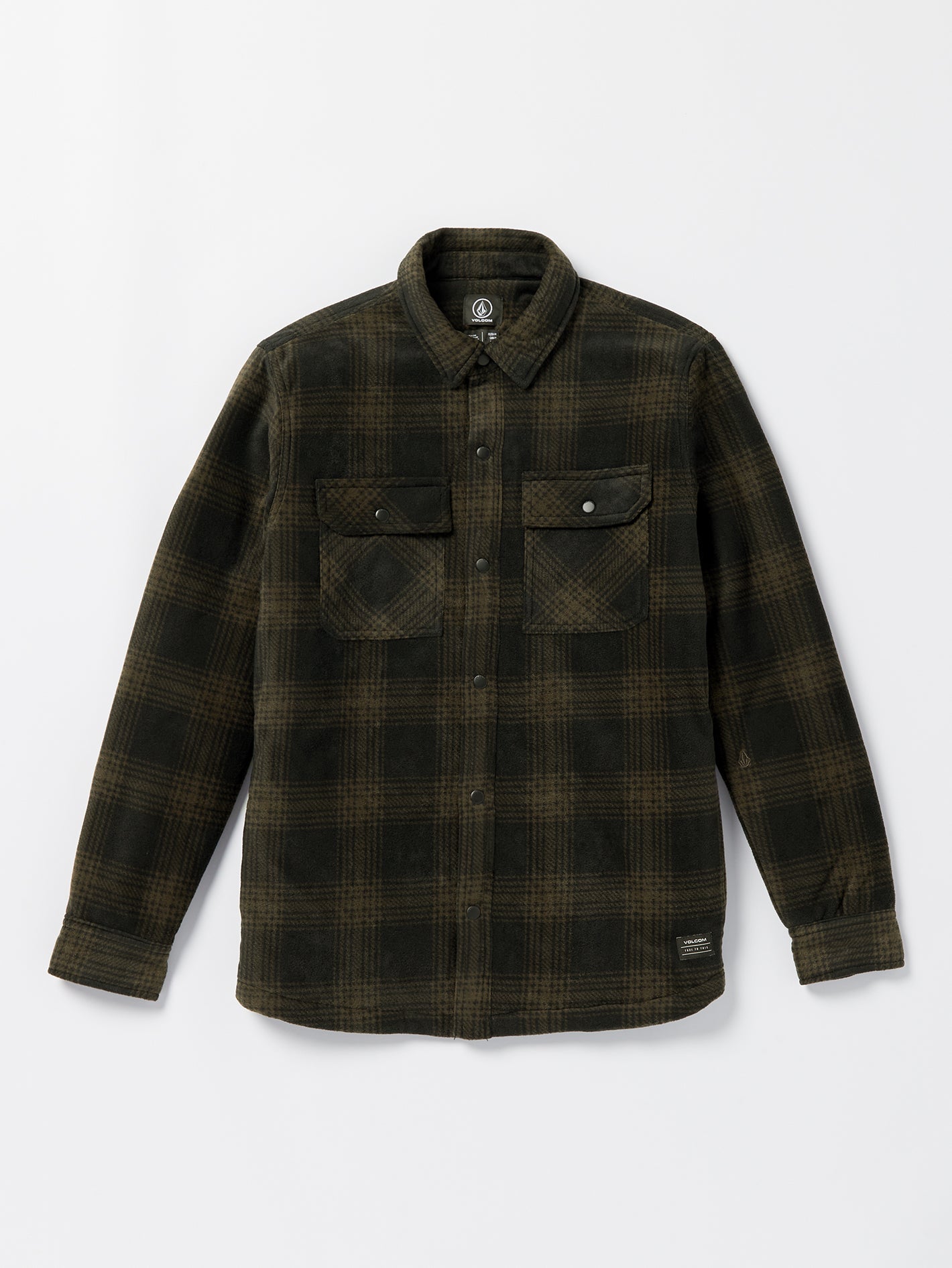 Image of Bowered Fleece Long Sleeve Shirt - Bison