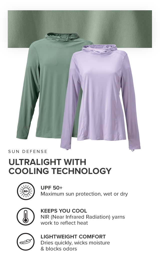 We live in the sun, and we know you do, too. That’s why we’ve perfected a lineup of UPF tops and bottoms for every activity out there. Easy & Full Coverage Sunscreen is a constant effort. Clothing is way more comfortable. Tested for Function, Comfort & Quality We make sure it passes our (and your) high standards. A Solution for Every Activity Coverage for everything from dog walks to chasing permit across the flats.