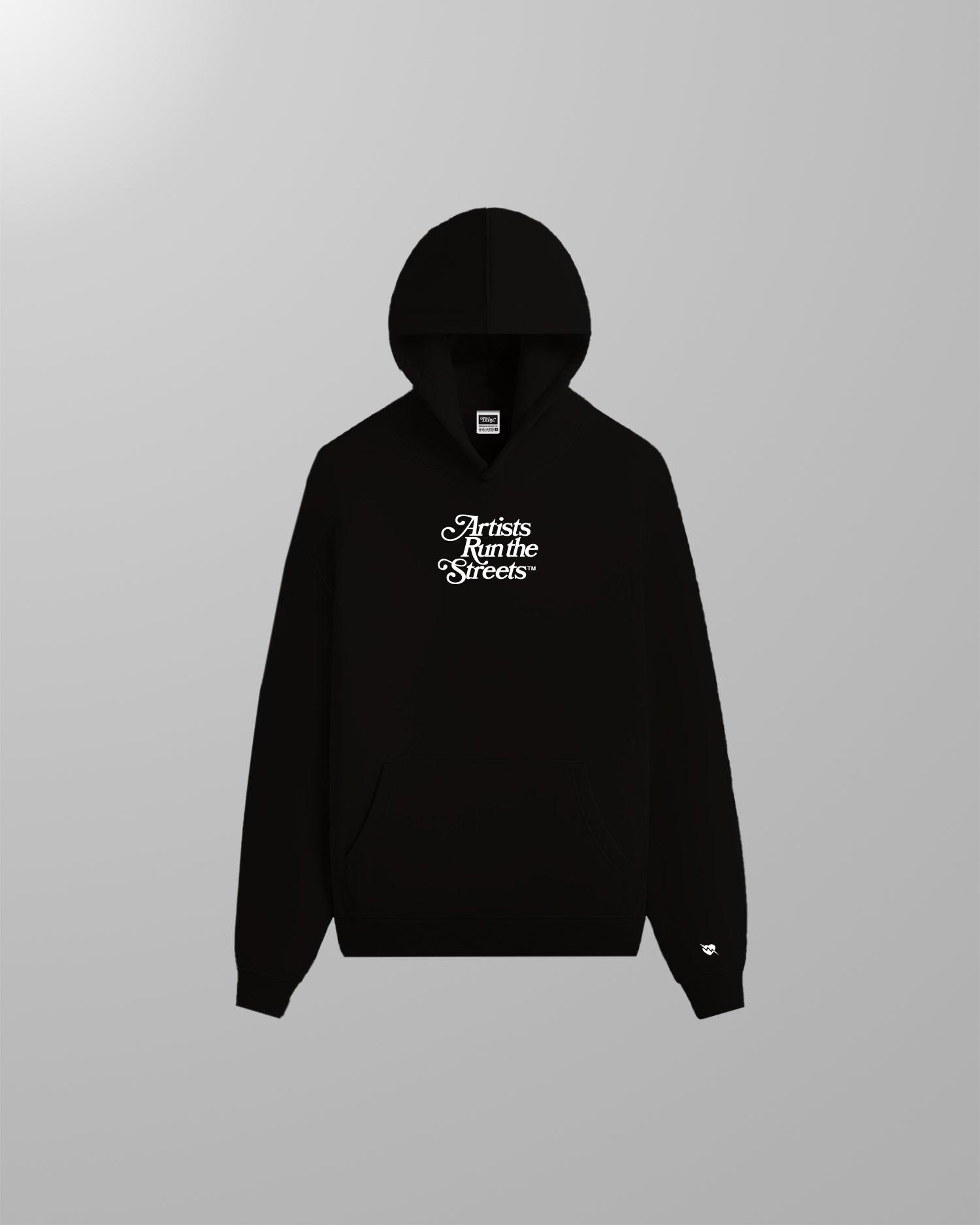 Image of Artists Run The Streets™  3D Silicone Print Hoodie (Black)