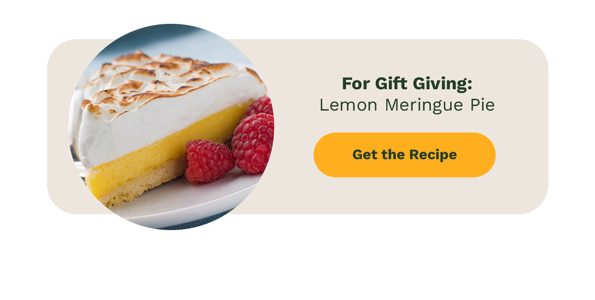 For Gift Giving: Lemon Meringue Pie