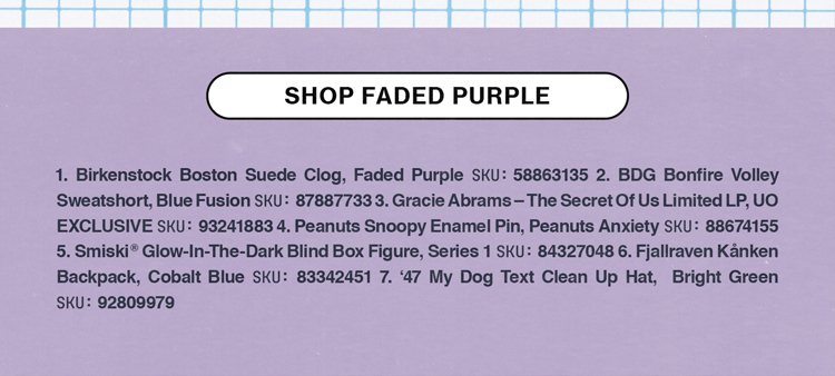 SHOP FADED PURPLE