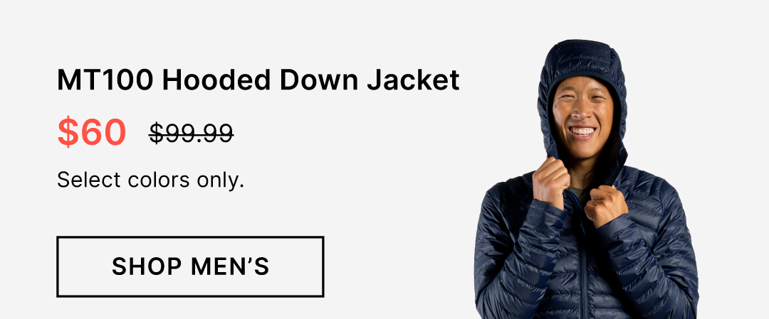 MT100 Hooded Down Jacket, Now $60. Select colors only. Shop Men's