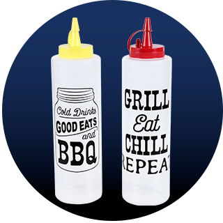 2-ct. BBQ sauce bottles