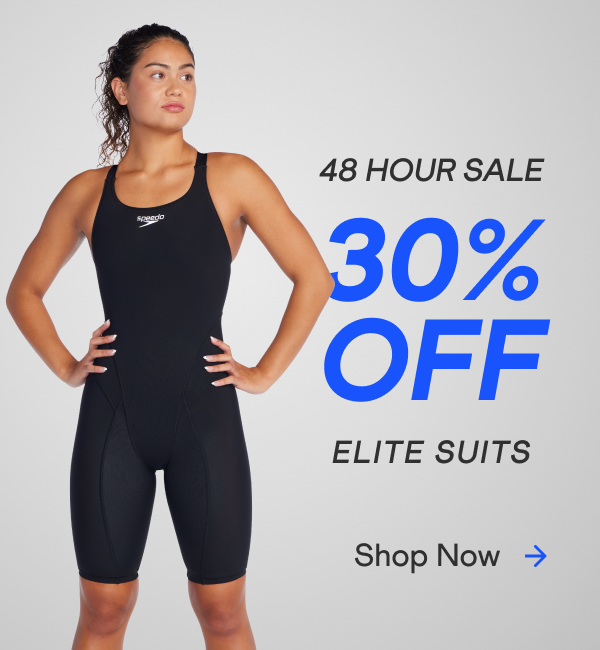 48 hour sale. 30% off Elite suits. Shop now.