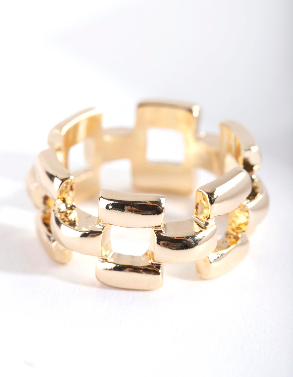 Image of Gold Woven Chain Ring