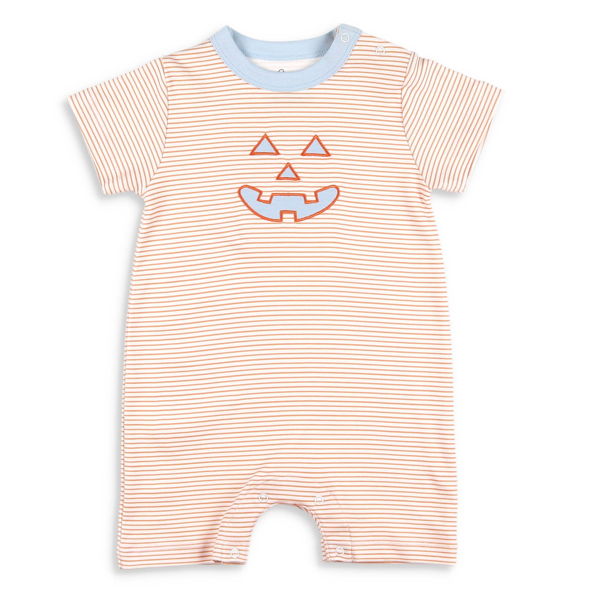 Image of Boys Pima Romper - Jack-O-Lanterns