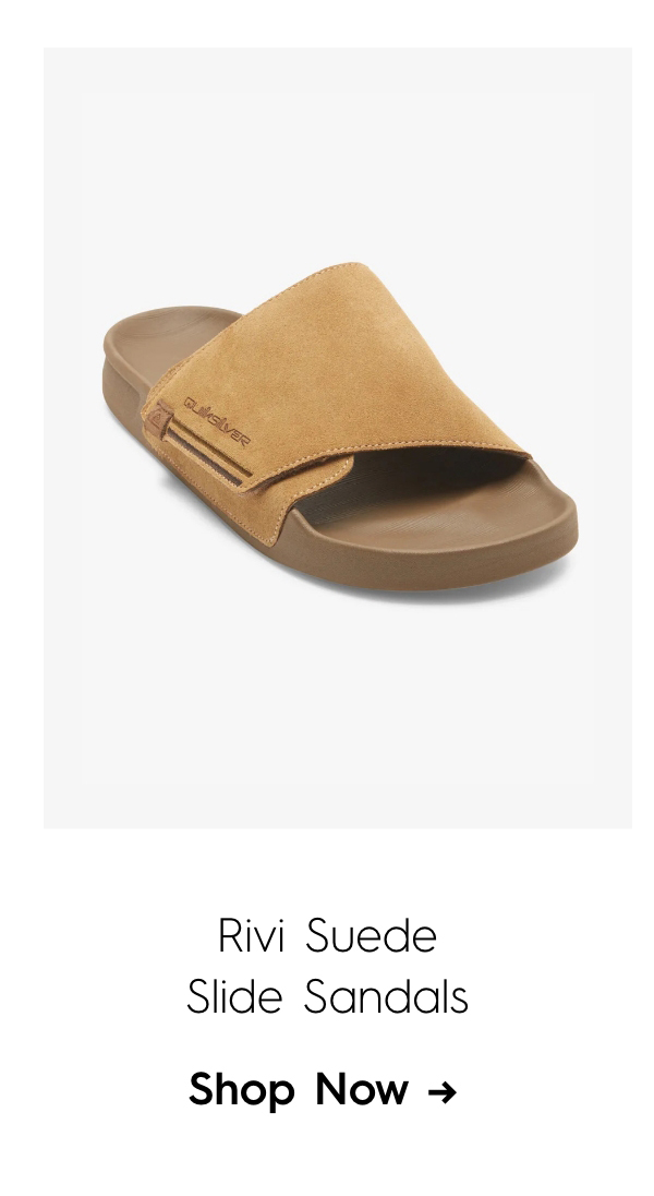 Rivi Suede Slide Sandals