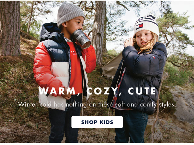 Warm, cosy, cute                                            Winter cold has nothing on these soft and comfy styles.                                            Shop kids                                         