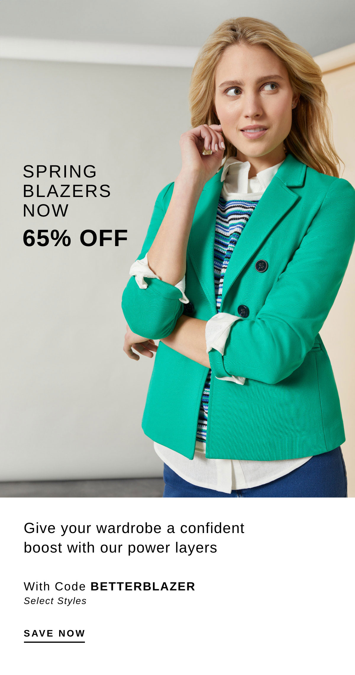 SPRING BLAZERS NOW 65% OFF | SAVE NOW