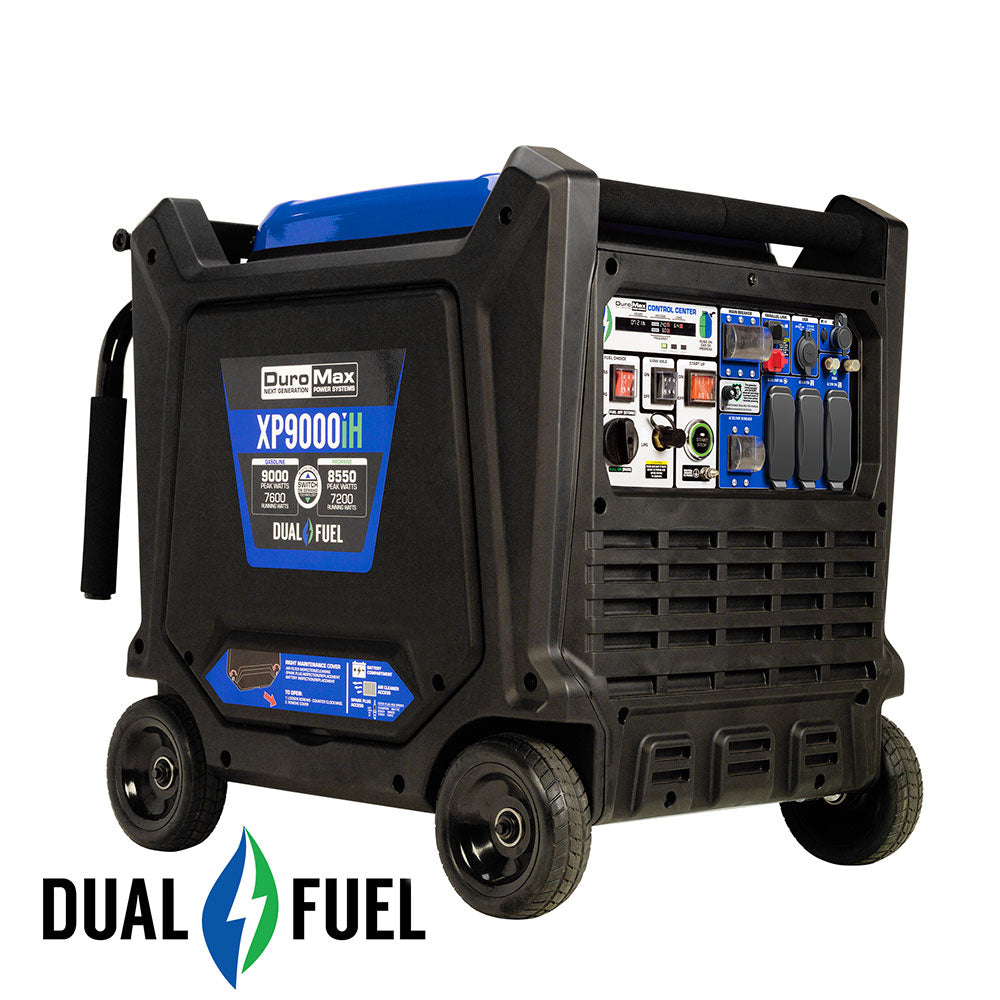 Image of 9,000 Watt Dual Fuel Portable Inverter Generator w/ CO Alert