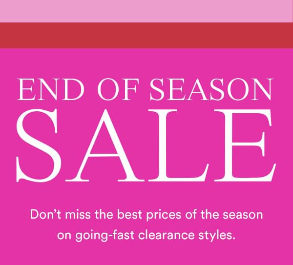 END OF SEASON SALE