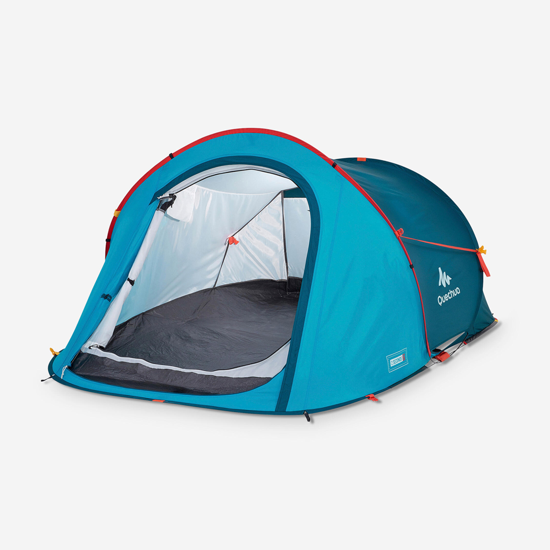 Quechua 2 Second Waterproof Pop Up Camping Tent 2 Person