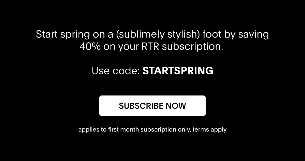 Save up to 40% on your RTR subscription 