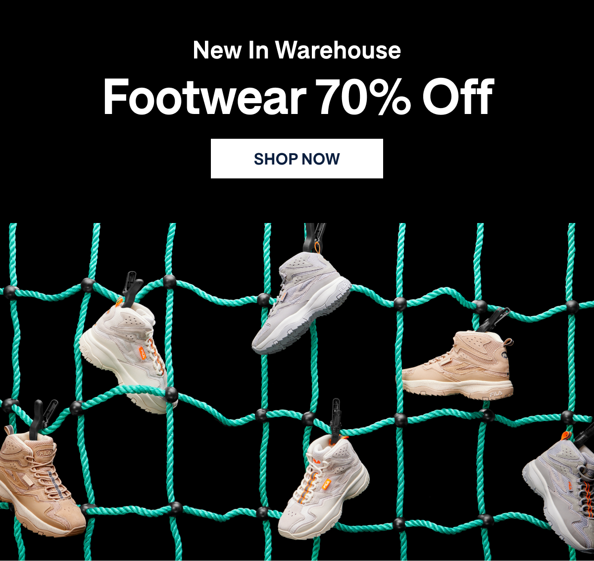 Footwear in Warehouse