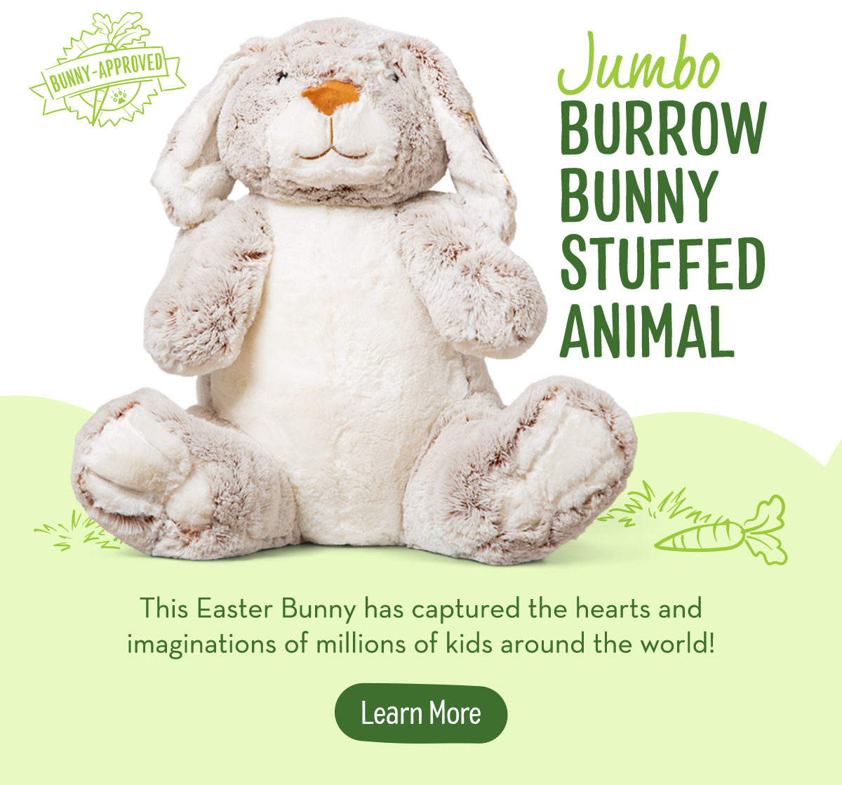 Why Kids Will Love this Jumbo Burrow Bunny - Learn More