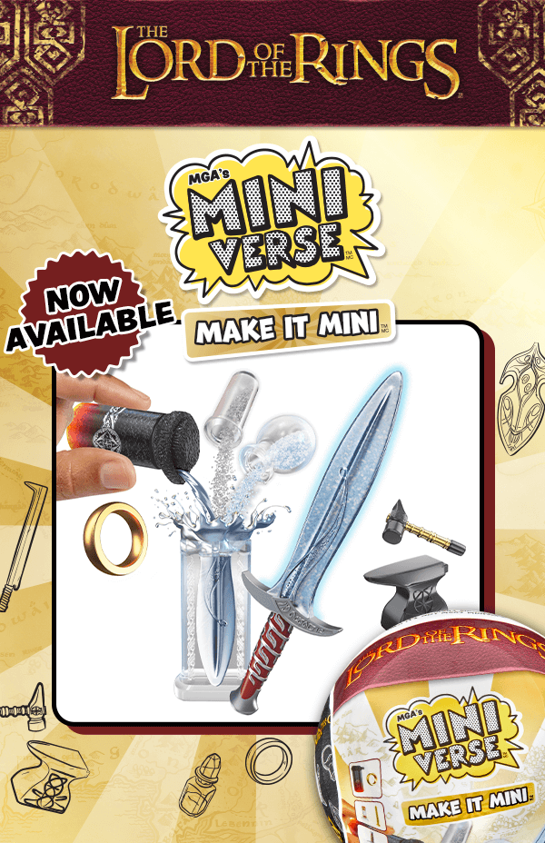 The Lord of the Rings™ MGA's Miniverse™ Make it Mini™. Now Available!