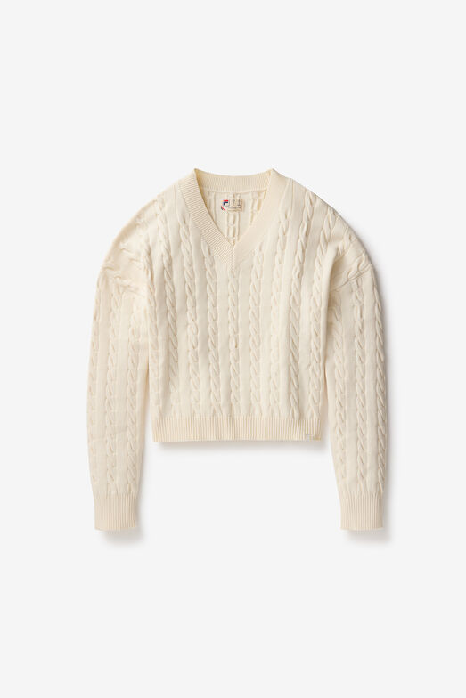 BASELINE CHUNKY V-NECK SWEATER