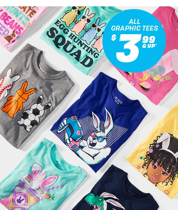 $3.99 & Up All Graphic Tees 