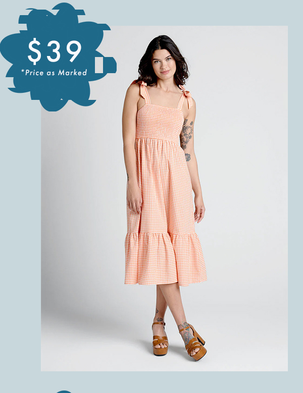 Peachy Keen, Jelly Bean Midi Dress