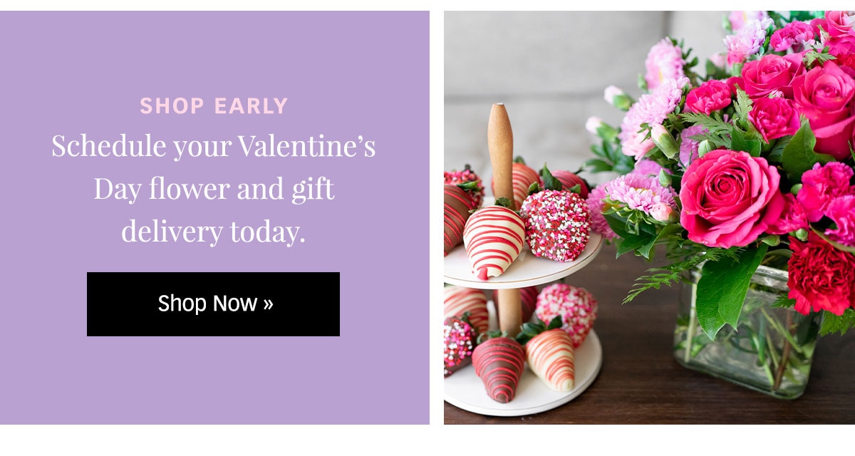 Shop Early for Valentine's Day »