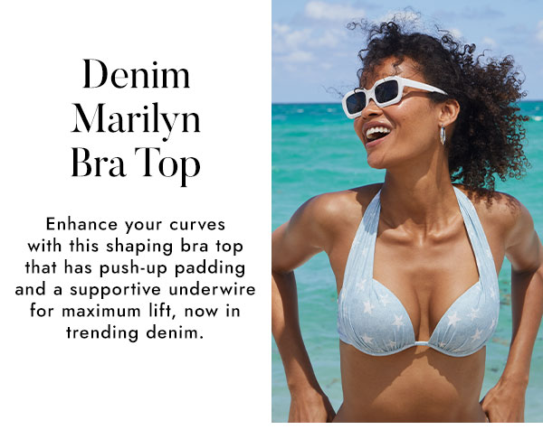 Denim Marilyn Bra Top