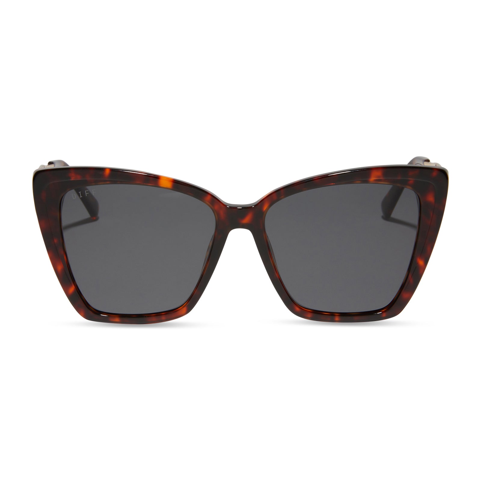 Image of BECKY II - WILDCAT LEOPARD + GREY POLARIZED SUNGLASSES