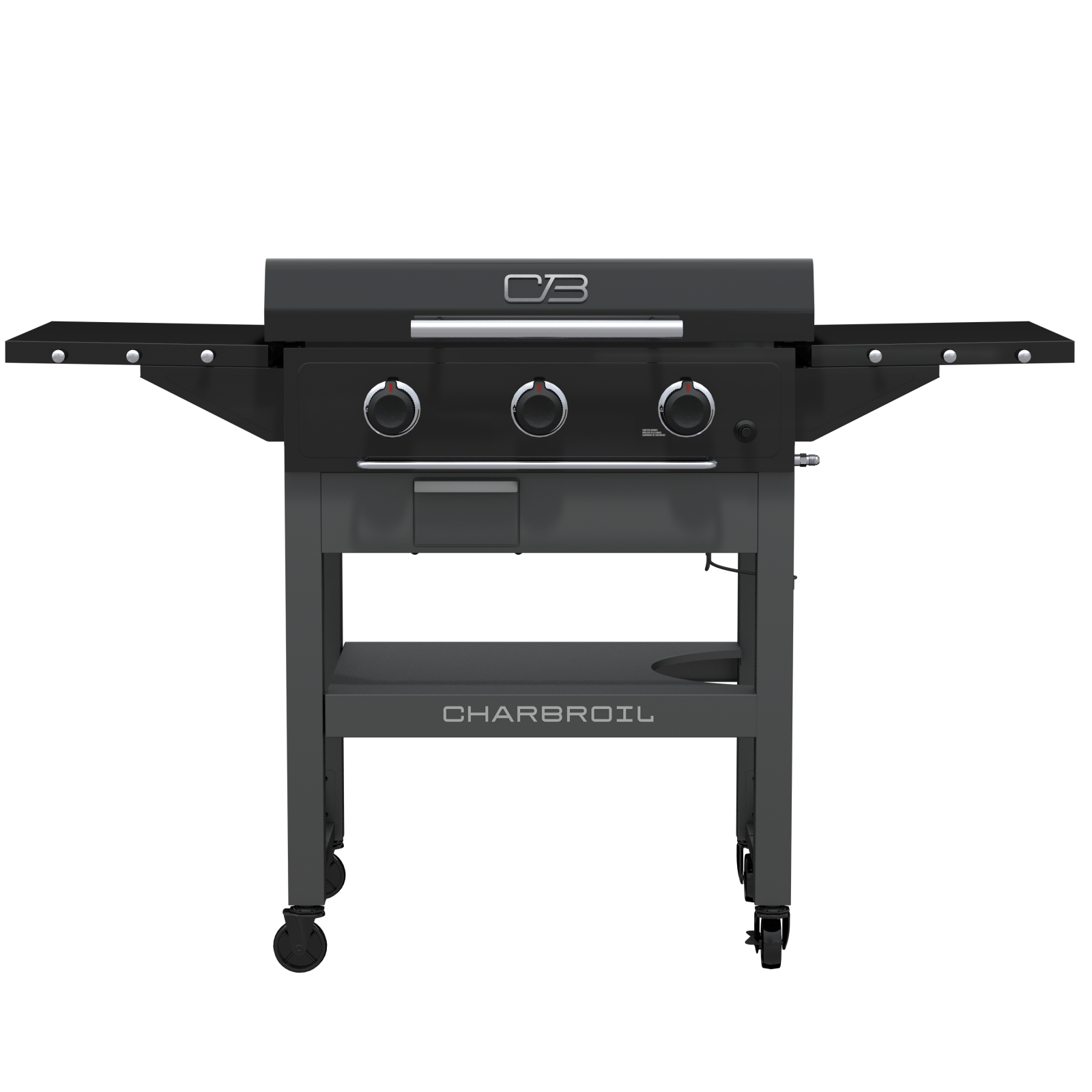 Image of 28" XL Performance Series™ Propane Gas Griddle with Cart 3 Burner Flat Top Grill