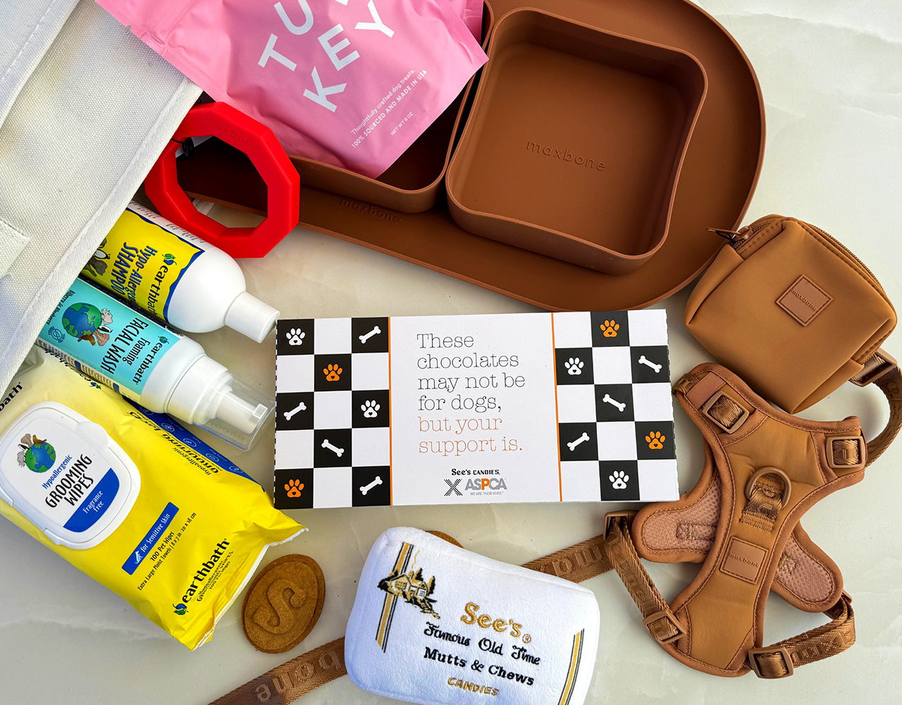 See’s Candies is partnering with earthbath® and maxbone for a special Dogust giveaway