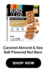 Caramel Almond & Sea Salt KIND ZEROg Added Sugar Bars