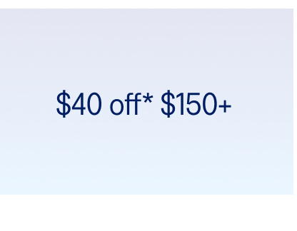 $40 off $150