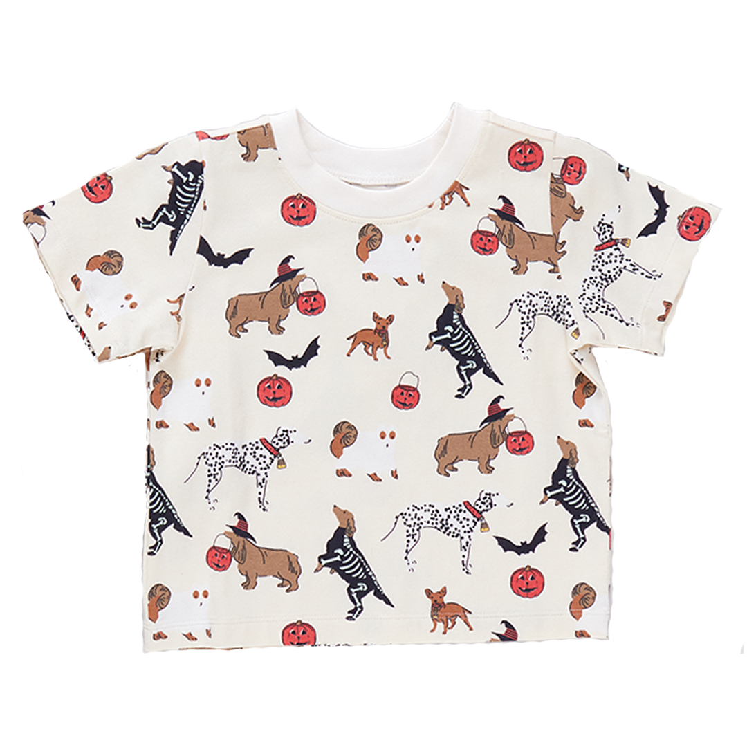 Image of Kids Organic Tee - Spooky Dogs